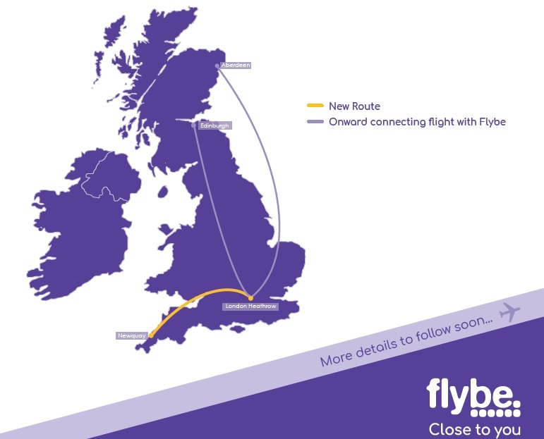 Flybe New Route Newquay / London Heathrow