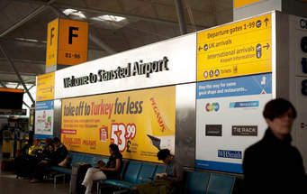 Arriving flights delayed at London Stansted Airport